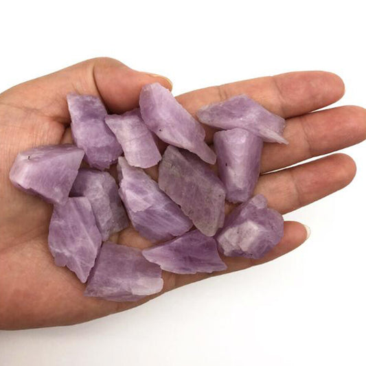 1/2LB Natural Kunzite Gemstone Rough Stone Crystal Spodumene Mineral Healing Lot