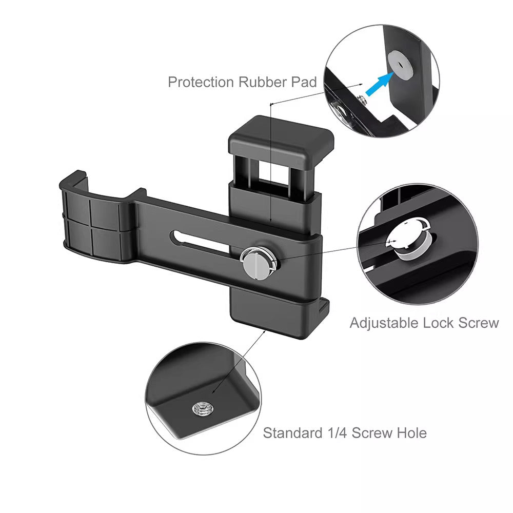 Phone Mount Holder for DJI Osmo Pocket 1/ 2 with Tripod – 56–85mm Clamp