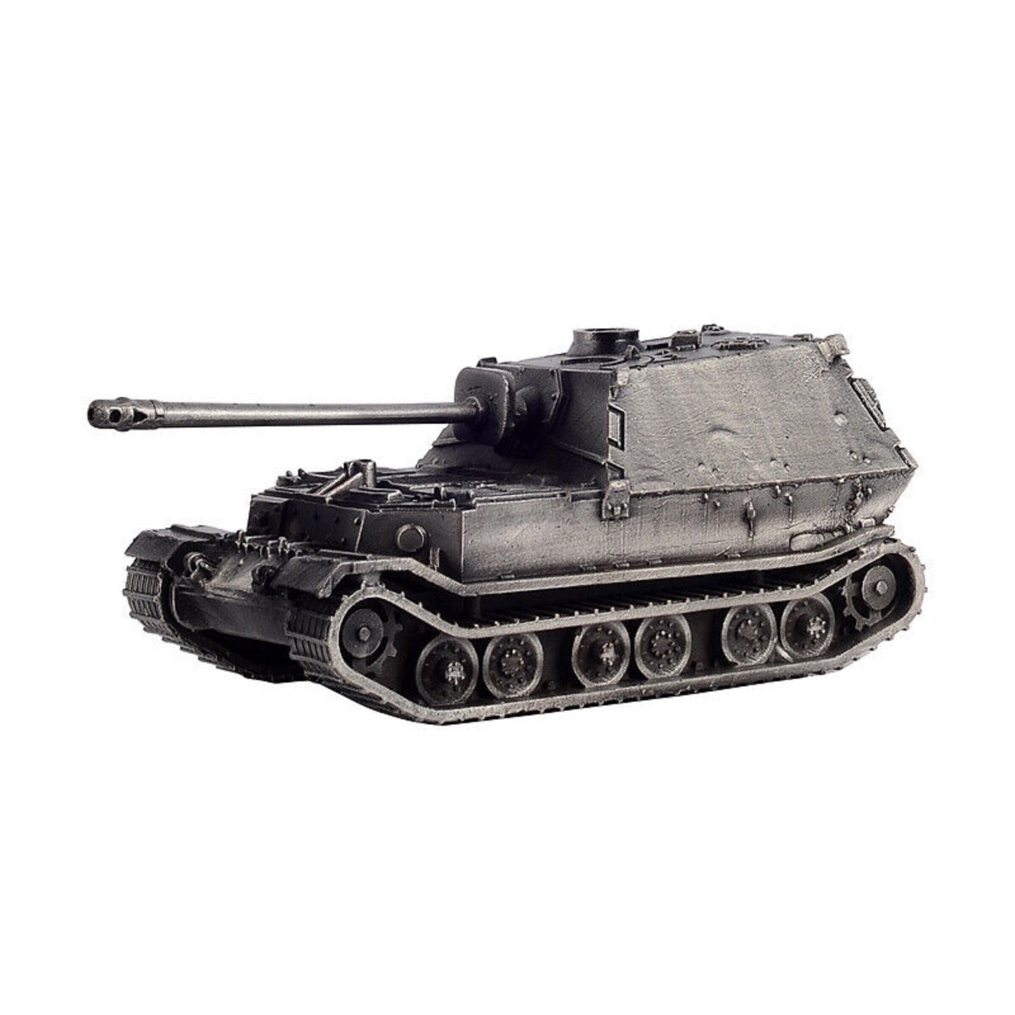 1:72 WW II Germany Jagdpanzer TIGER/P Tank Model All-metal Silver