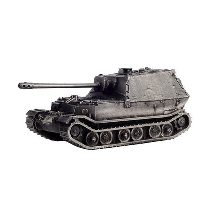 1:72 WW II Germany Jagdpanzer TIGER/P Tank Model All-metal Silver