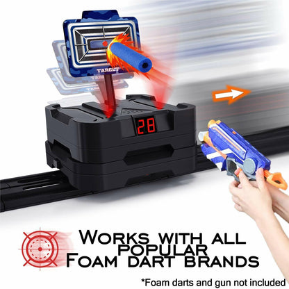 Electronic Moving Auto Resetting Target for Foam Darts with Score Counter