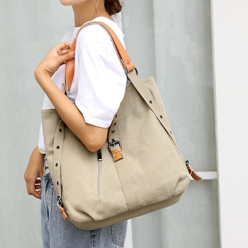 Canvas Shoulder Purse Crossbody Bag Travelling Handbags Polyester Blue/Red/Black