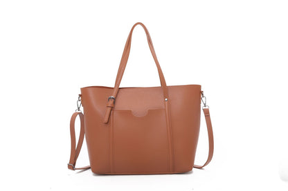 Single Shoulder Handbag Ladies Bucket PU Shoulder Bag
