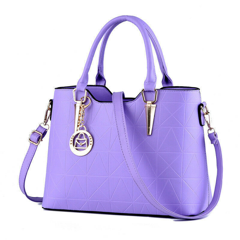 Women's Ladies Handbag PU Leather Tote Cross Body Shoulder Bag Purse Satchel Bag