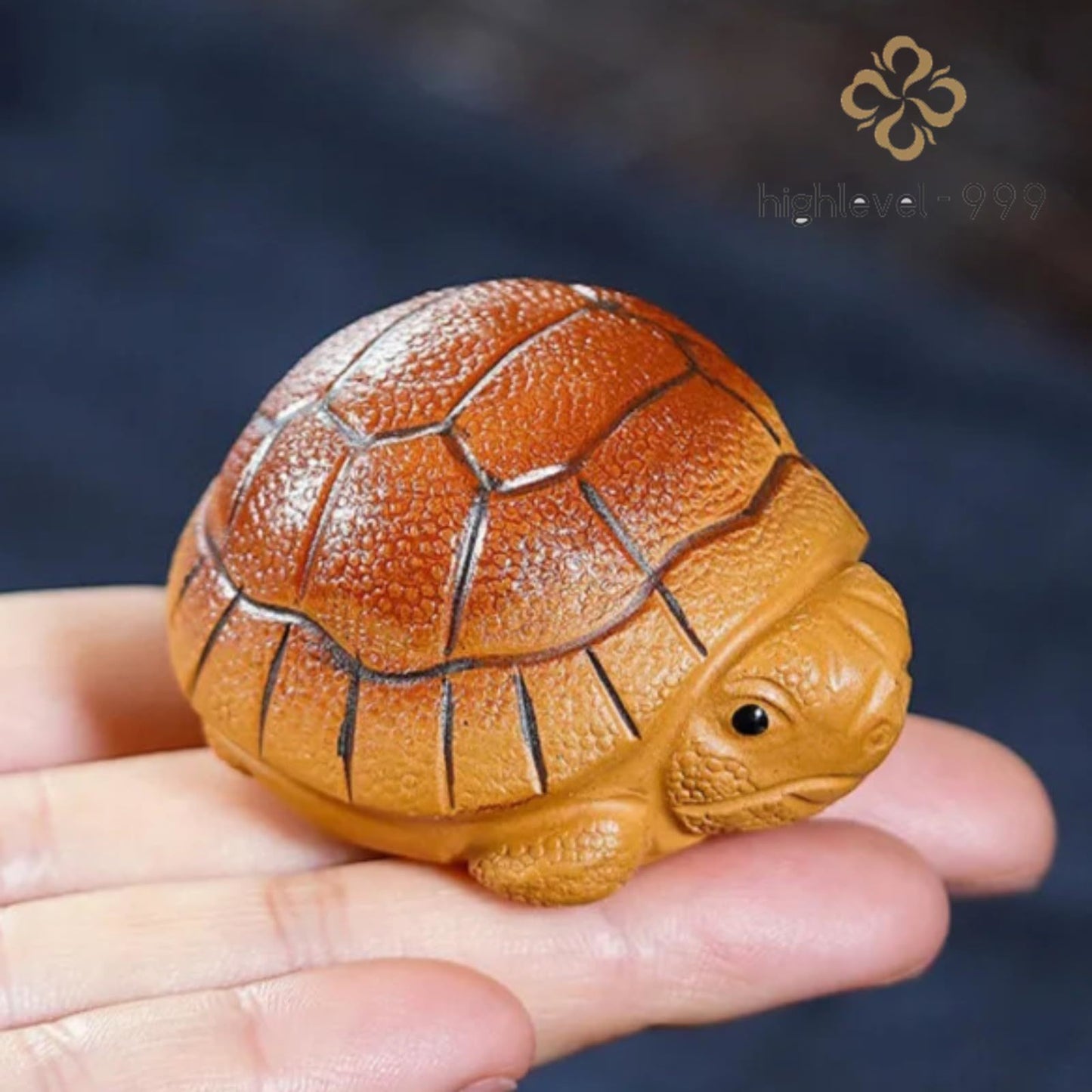 Purple Sands Wealth Turtle Tea Pet 5.2cm Animal Statue Tea Ceremony Tea Play