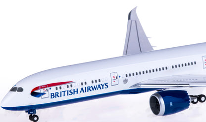 1:200 32CM Hogan BRITISH AIRWAYS BOEING 787-9 Plane ABS Plastic Aircraft Model