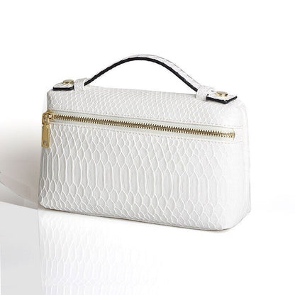 Pattern PU Leather Clutch Bag Women Trendy Make Up Handbag Purse Bag