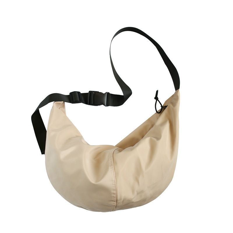Large Multicolor Dumpling Bag Retro Nylon Waterproof Shoulder Student Traveling