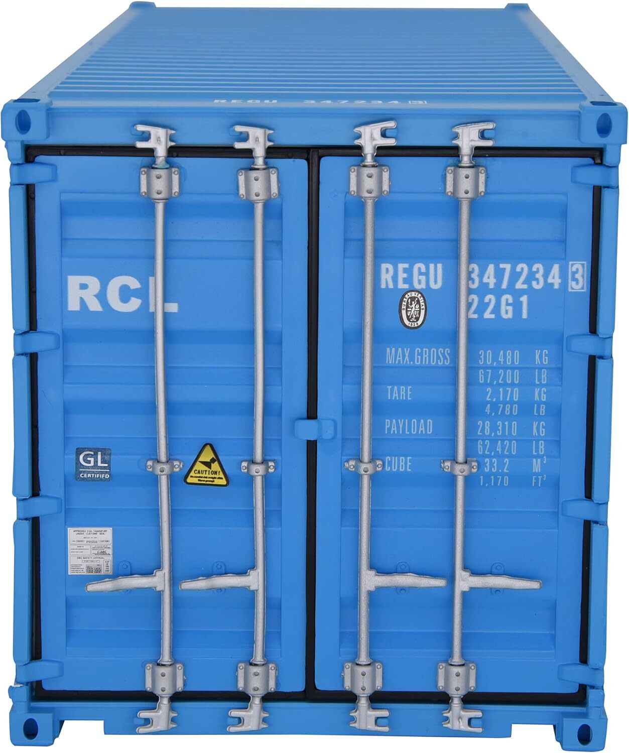 1:20 RCL 20GP Shipping Container Model Abs Resin & Wood Toy Home Decoration Gift