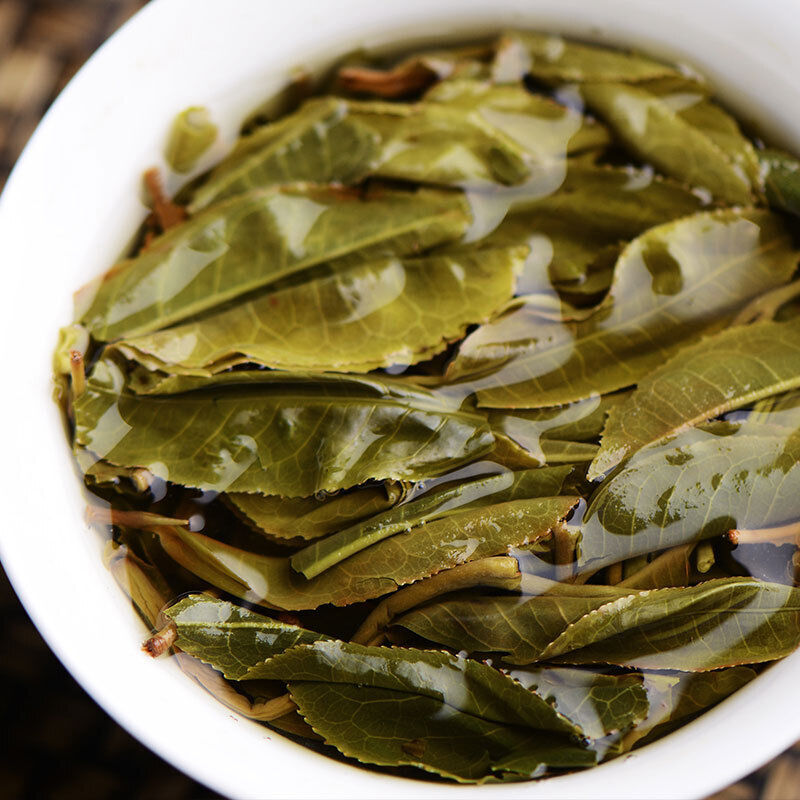 Moon Round Green Food Puerh Tea Moon Cake Flower Good 100g/3.52oz Pu'er Raw Tea