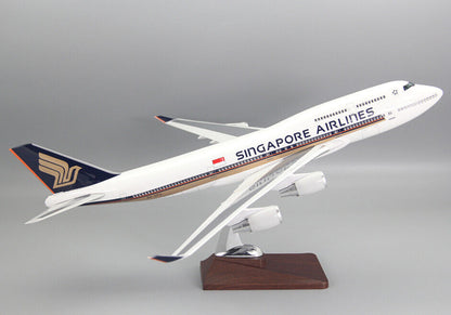 47CM 1:150 SINGAPORE AIRLINES BOEING 747-400 9V-SPO Passenger Plane Resin Model