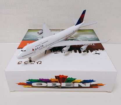 20CM DELTA BOEING 747-400 N670US Passenger Aircraft Plane Diecast Airplane Model