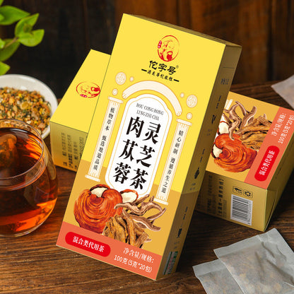 Health Herbal Tea-Cistanche Deserticola, Ganoderma Lucidum, Camellia - 100g