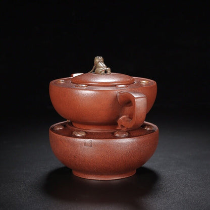Chinese Yixing Zisha Clay Handmade Exquisite Teapo （青蛙 蒋蓉）