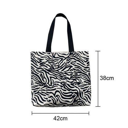 Canvas Shopping Bag Cloth Shoulder Bags Student Casual Handbag Reusable Purse