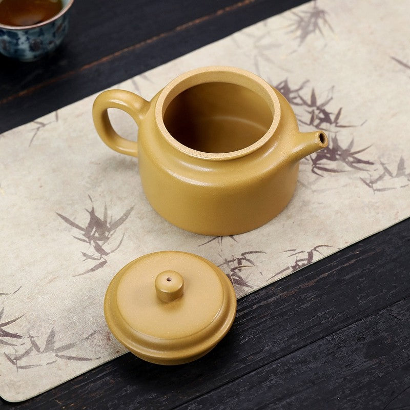 Original Yixing Zisha Duan Clay Tea Pot Chinese Character Carved Master Pot New