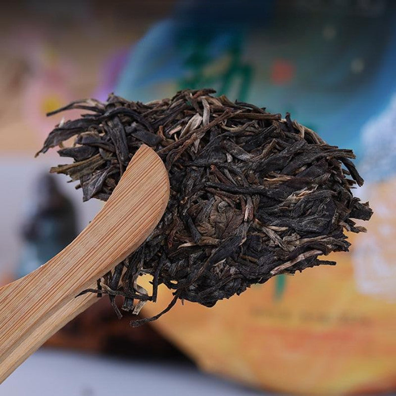 357g Top Pu-erh Shengcha Menghai Qizi Puerh Raw Tea Cake Yunnan Pu'er Green Tea