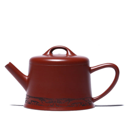 Real Yixing Zisha Tea Pot 80ml Red Clay Small Pot Marked 10 Infuser Holes China