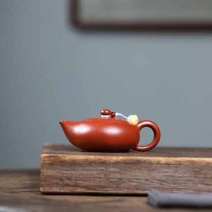 3.4oz True Yixing Zisha Zhu Clay Tea Pot With Certificate Paper Original Ore Pot