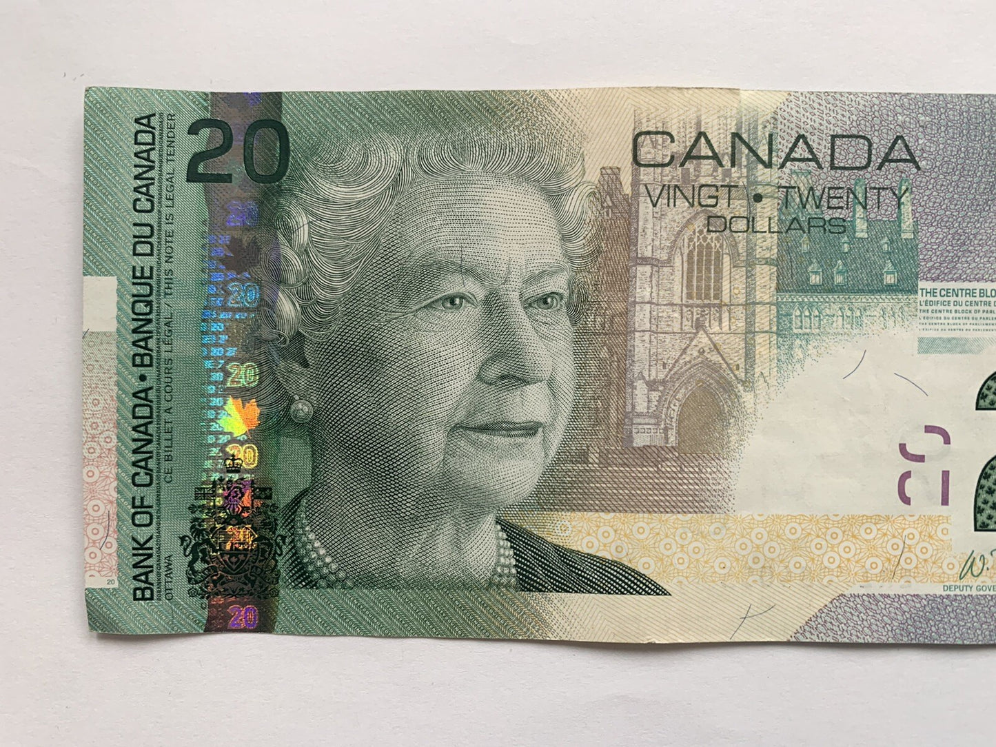 Canada 20 Dollars Banknote Queen Elizabeth II Parliament of Ottawa Haida Art