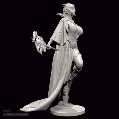 1/24 resin figure model Fantasy Goddess Warrior 3D printing unassembled