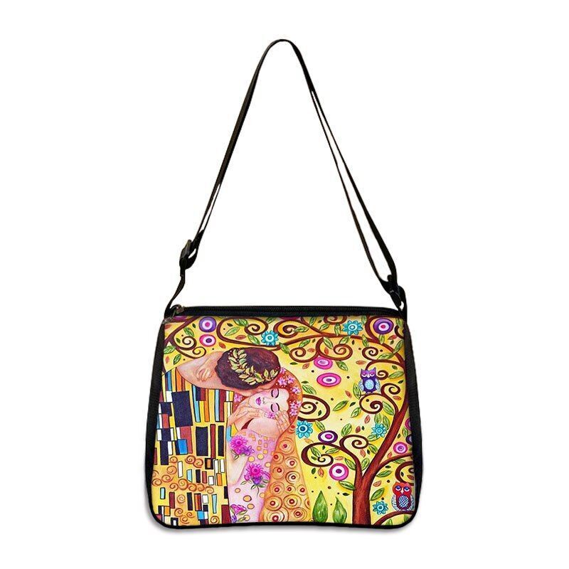 Famous Paintings Handbag Women Shoulder Bags Shopping Bag Canvas Pouch Zipper