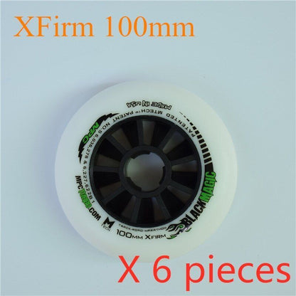 110/100/90mm Inline Speed Skates Wheel Indoor Track Outdoor Racing Black Magic