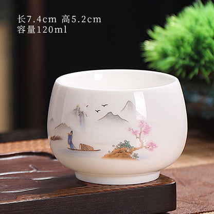 4pcs/lot 120ml Tea Cup Zen Style Chinese Mater Cups Full Handmade Puer Tea Cups