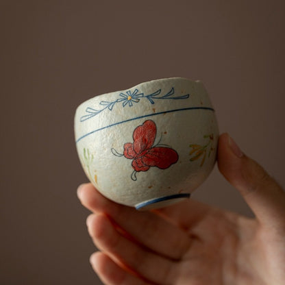 China Tea Cup Ceramic Master Cup 100ml Chinese Kungfu Tea Cup Handpainted Cups
