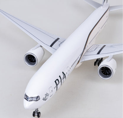 1:157 47CM PIA Pakistan BOEING 777-300ER Plane Landing Gear Resin Aircraft Model