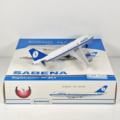 1:400 Phoenix Sabena Boeing 747-100 OO-SGA Airplane Diecast Aircraft Plane Model