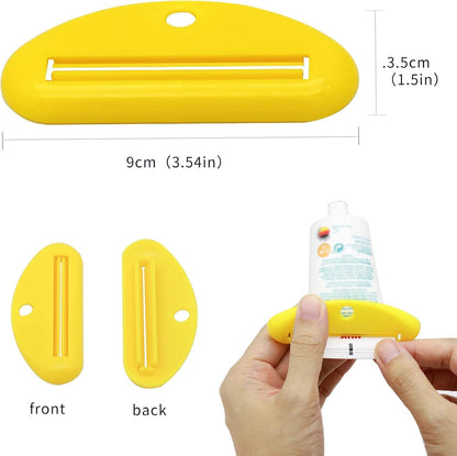 4× Plastic Tube Squeezer Toothpaste Dispenser Holder Rolling Bathroom Extract