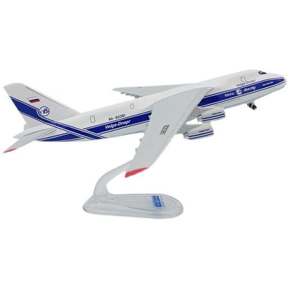 1:400 ANTONOV AN-124 Airfreighter Transport Airplane ABS Plastic Assembled Model