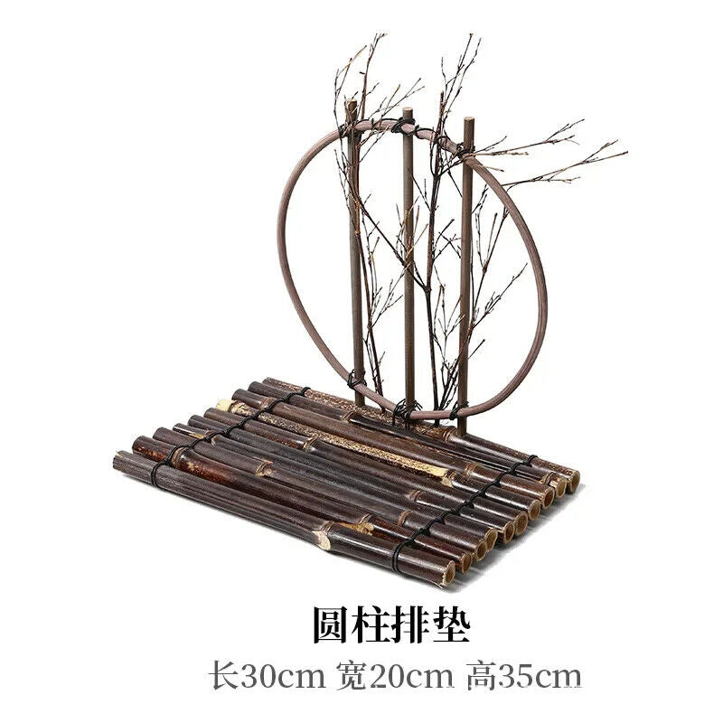 Bamboo Crafts Sushi Plates Japanese Korean Restaurant Sashimi Trays Dishes Decor