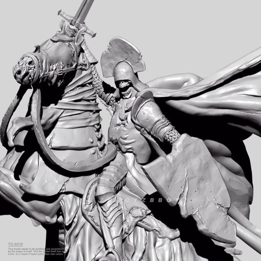 1/35 resin figure model kit Dungeon Demon Ghost Knight 3D Printing Unassembled