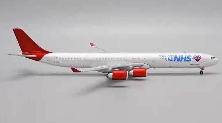 1:200 38CM JC Wings NHS AIRBUS A340-600 Passenger Plane Diecast Aircraft Model