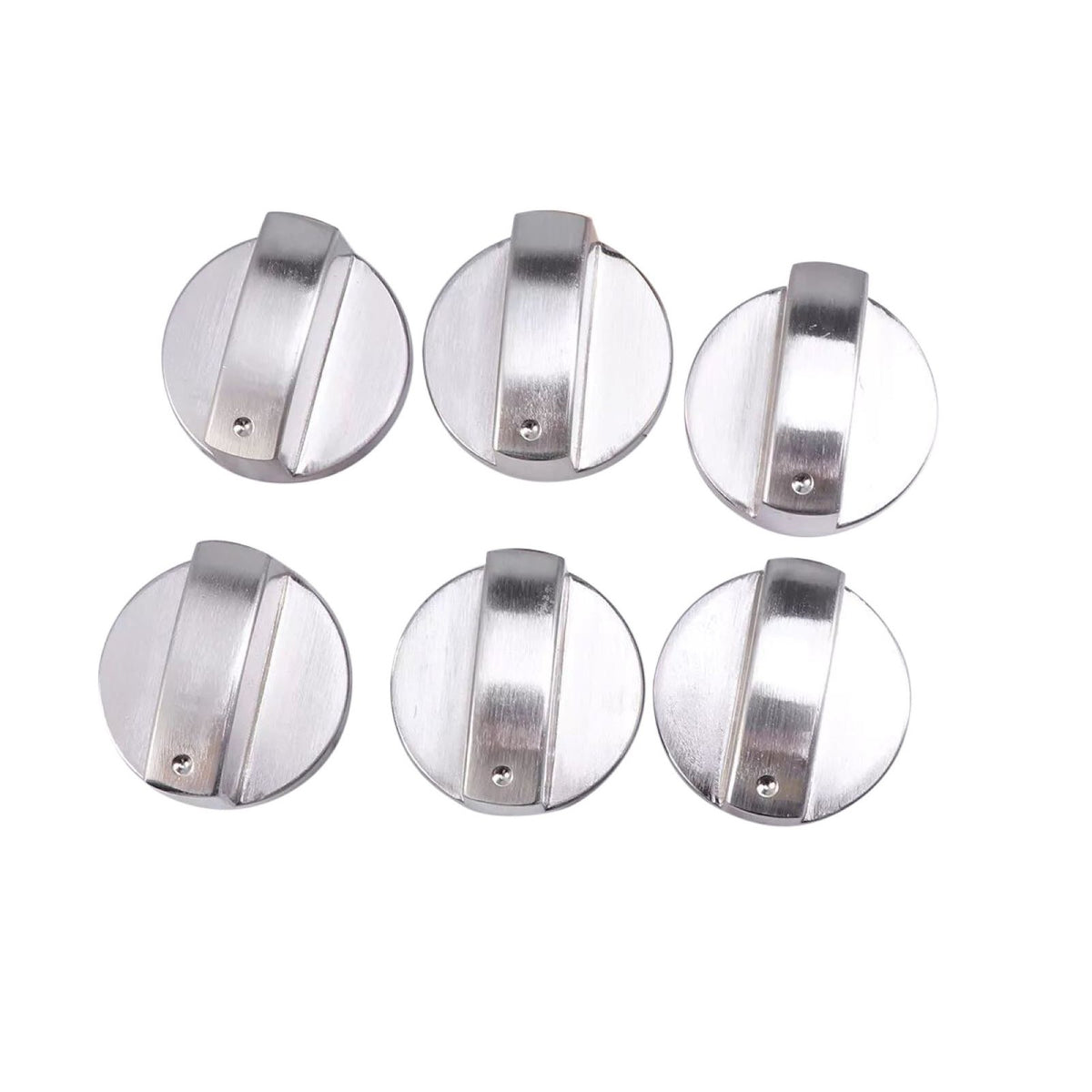 New 6pcs Gas Stove Knobs Cooker Oven Kitchen Control Metal Replace