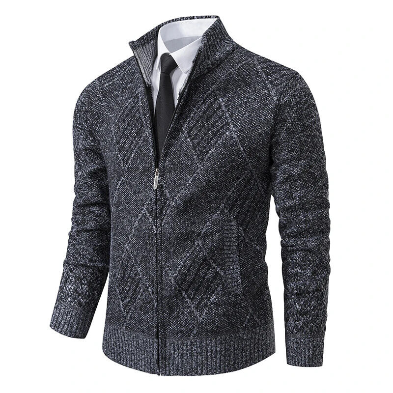 Winter Jackets Men Sweatercoat Knit Outerwear Mens Coat Jacket