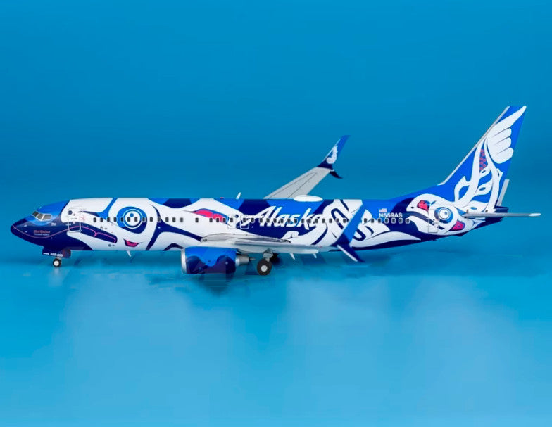 1:200 GeminiJets Alaska Airlines Boeing 737-800S Aircraft Diecast Airplane Model