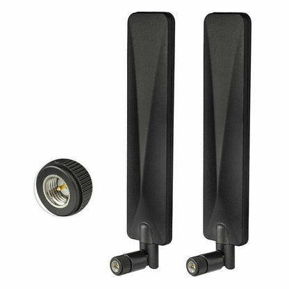 2pcs 4G LTE 12dBi External SMA Male Antenna for Wireless Router Cellular A