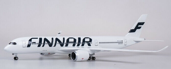 47CM 1:140 FINNAIR AIRBUS A350 Passenger Airplane Landing Gear Resin Plane Model