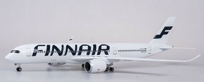 47CM 1:140 FINNAIR AIRBUS A350 Passenger Airplane Landing Gear Resin Plane Model