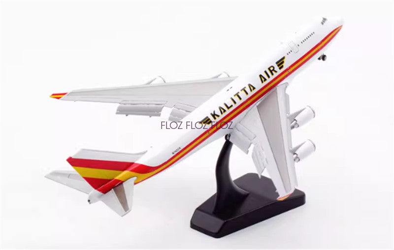 JC Wings for Kalitta Air for Boeing B747-400 N742CK Flaps down 1:400 plane Model