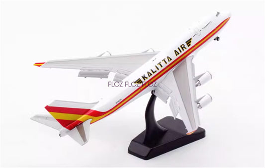 JC Wings for Kalitta Air for Boeing B747-400 N742CK Flaps down 1:400 plane Model