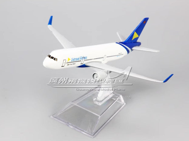 16CM Vietravel Airlines AIRBUS A321 Passenger Airplane Diecast Aircraft Model