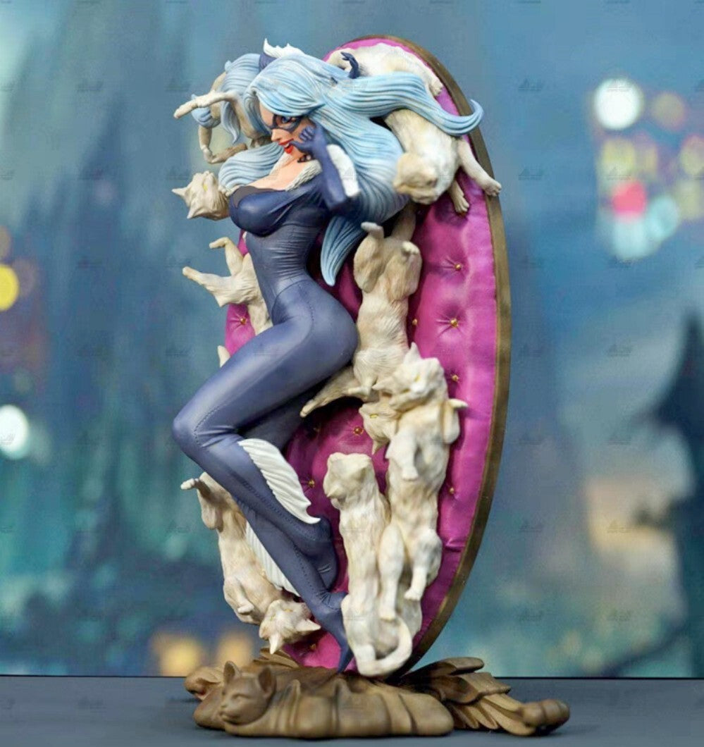 1/24 resin figures model Fantasy Black Cat Girl Unassembled Unpainted