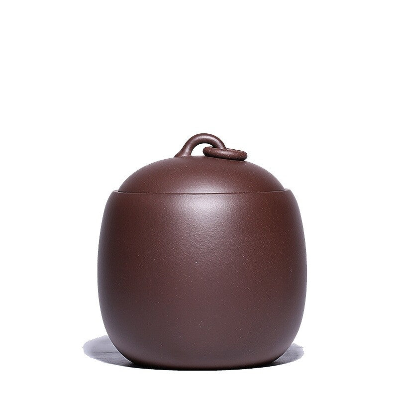 Real Yixing Zisha Purple Clay Tea Canister With Lid Sealed Jar For Loose Tea New