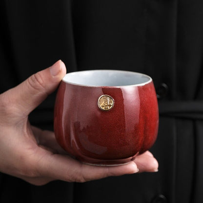 Japanese Kiln Baked Tea Cup Ceramic Kung Fu Tea Set Cup Master Cup Personal