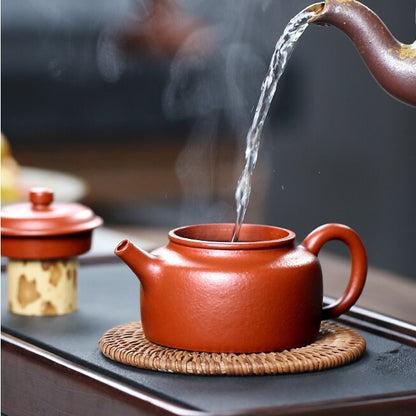 full handmade tea pot traditional craft real yixing zisha zhu clay master marked