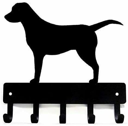 Labrador Retriever Dog-Key Hooks & Keychain Holder -9 inch/6 inch Metal Wall Art